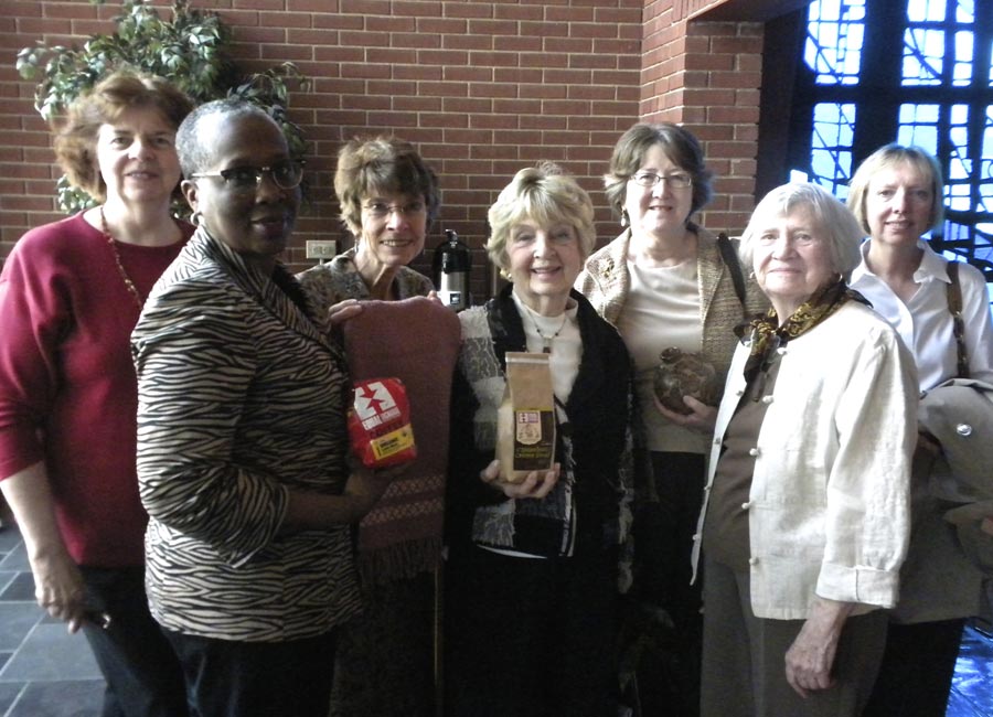 Louisville volunteers selling fair trade items to benefit the Congo schools