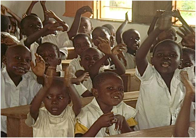 With great joy, Zapo Zapo students ran into their new classroom to sit in their first desks